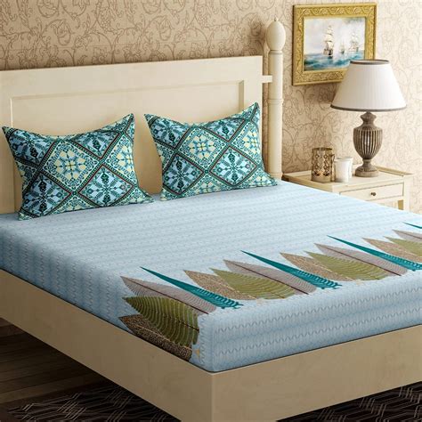 Nosajo 300TC Bedsheet Combo Double Bed (100 x 108 inch / 17 x 27 inch ...