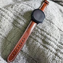 Samsung galaxy smart watch straps - Brown / 20mm / Galaxy watch 6 ...
