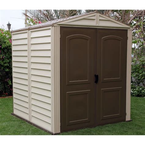 Duramax Woodside Vinyl Shed - 8 x 6 ft. | Vinyl sheds, Backyard storage ...