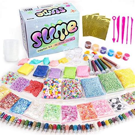 WINLIP Slime Supplies Kit, 162 Pack Add Ins Slime Kit for Kids Girls ...
