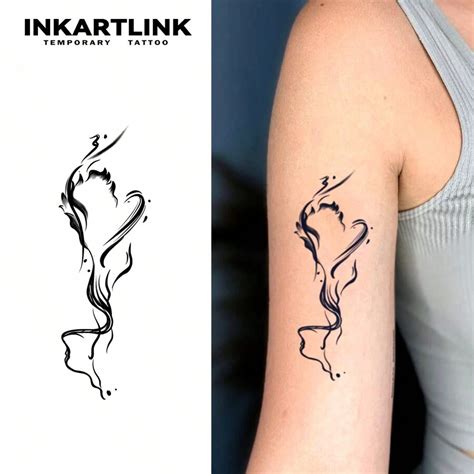 INKARTLINK INKARTLINK 5*14cm 1 PC Hart Kruidensap Tattoo, Magische ...