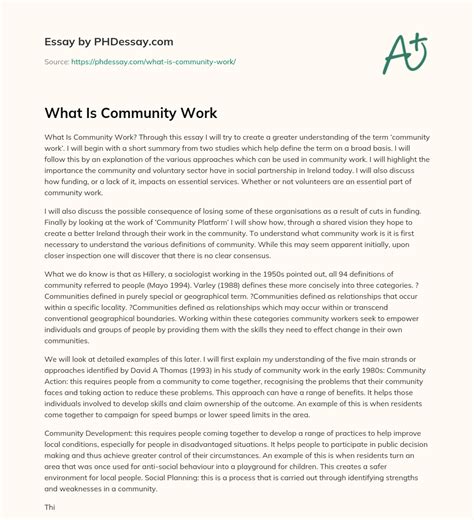 What Is Community Work 的图像结果