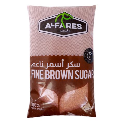 Al Fares Brand Fine Brown Sugar 1 kg Online at Best Price | Lulu UAE