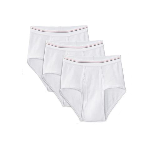 3Pk Men White Briefs Breathable Natural Cotton Underwear Vintage style ...