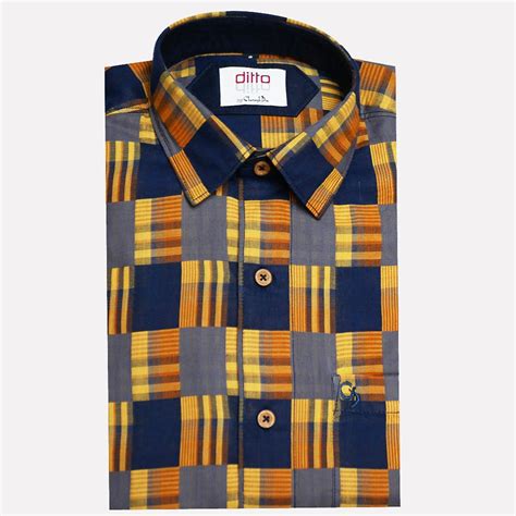 Charaghdin.com - Checks Yellow Shirt