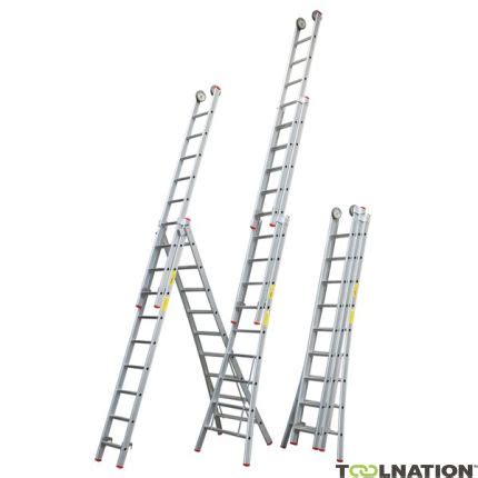 Little Jumbo 1250600307 Reform ladder SuperPRO anodized curved stiles - 3x7