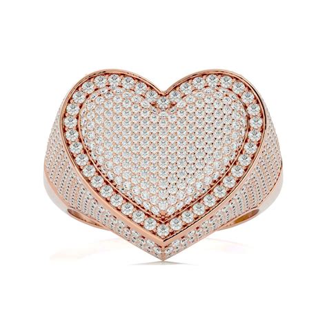 Iced Out Heart Ring – Wooyou