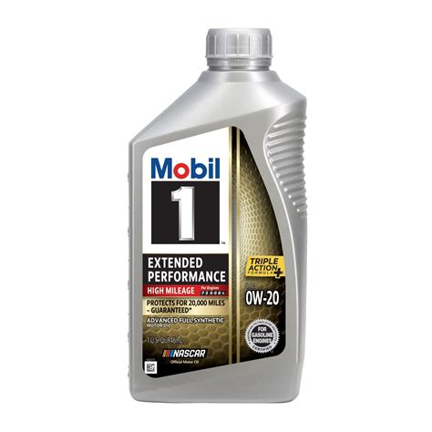 Mobil 1 Extended Performance High Mileage Full Synthetic Motor Oil 0W ...
