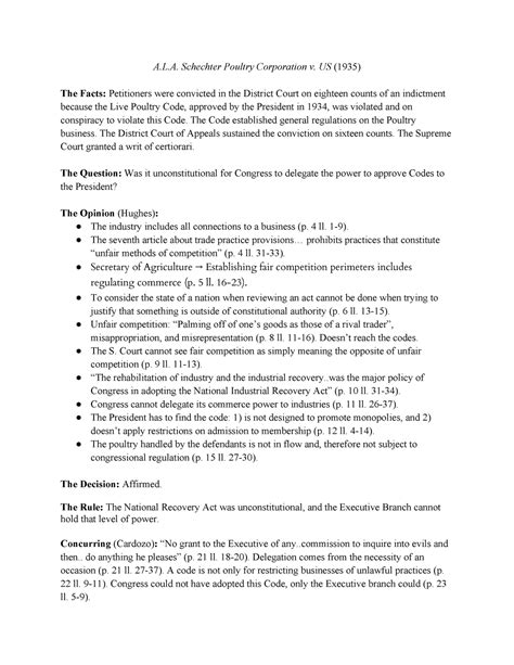Schechter Poultry V Us