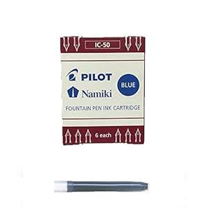 Pilot Namiki IC-50 Fountain Pen Ink Cartridges, Blue (Pack of 6 ...