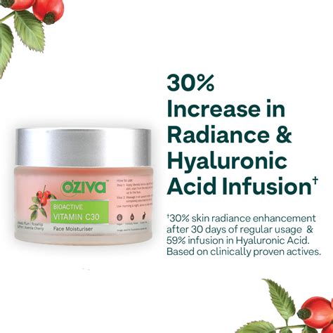 Oziva Bioactive Vitamin C30 Face Moisturiser, 50 gm Price, Uses, Side ...