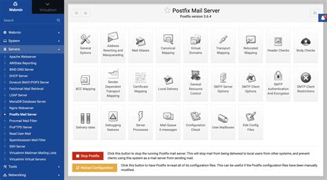 Webmin Postfix Setup 的图像结果