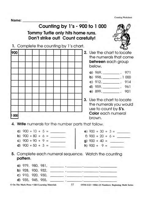Counting in 100s to 1000 - Worksheet | Maths Year 3 - Worksheets Library