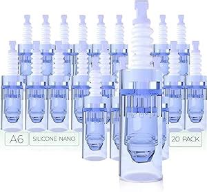Dr.pen Ultima A6 Replacement Cartridges - (20 PACK) - Silicone Nano (0 ...