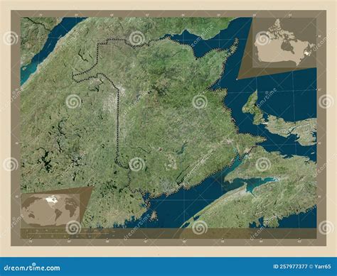 New Brunswick, Canada. High-res Satellite. Capital Stock Illustration ...