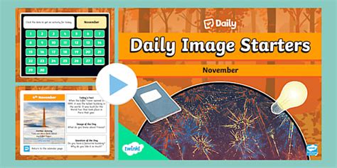 KS2 Twinkl Daily Images Morning Work November PowerPoint