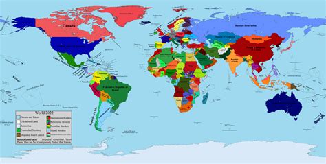 De-Facto Map of the World (~June-July 2022) : r/MapPorn