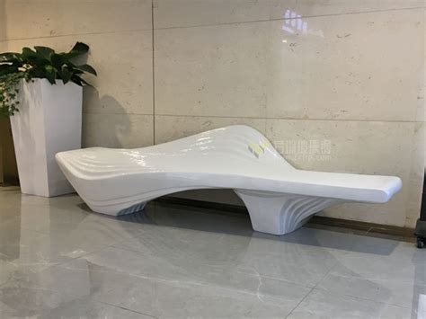 凡贝尔玻璃钢波浪形创意休闲椅海南商场公共区装饰坐凳 - 深圳市凡贝尔玻璃钢工艺有限公司