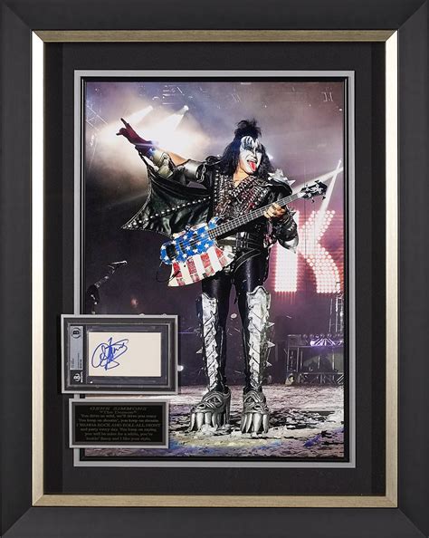 Gene Simmons from Kiss with Beckett Authenticated Encased Signature – Sevyn