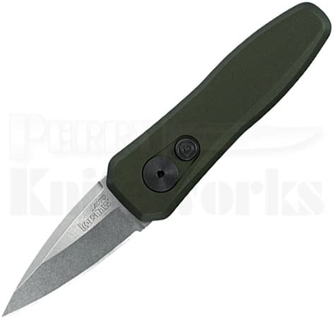 Kershaw Launch 4 CA Legal Green Automatic Knife (Stonewash)