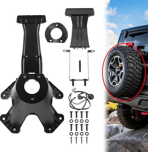 Amazon.com: Dasbecan Spare Tire Mount Carrier Holder Tire Bracket Rack ...