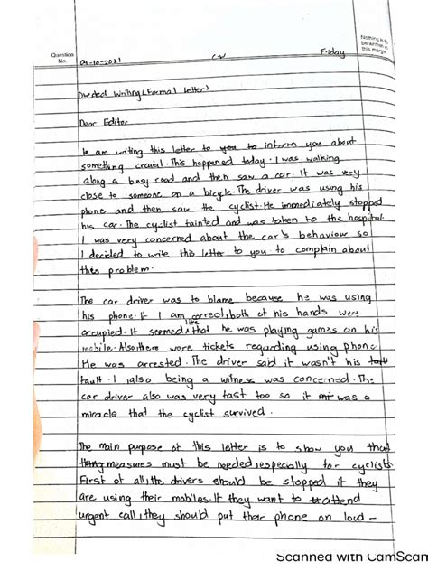 Image result for Directed Writing Format