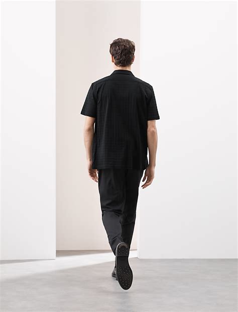 Buy Pure Cotton Cuban Collar Shirt at Marks & Spencer