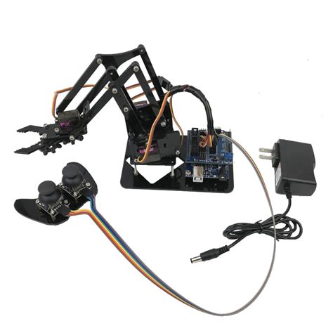 Probots 4 DOF Acrylic Robotic Mechanical Arm Programming With PS2 ...