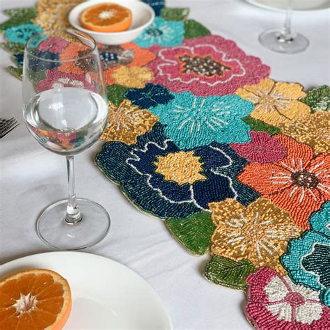 BEADS Floral Runner - Colourful