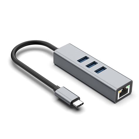 RIIPOO USB-C to Ethernet Adapter, Thunderbolt 4/3 Compatible, USB-C Hub ...