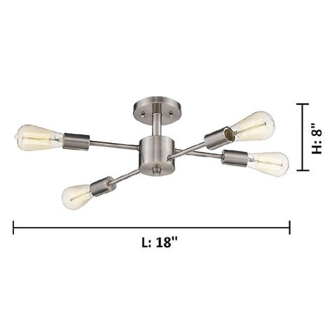 EGLO Willsboro 4-Light Polished Nickel Flush Mount Light at Lowes.com