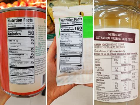 Image result for Food Labels Examples