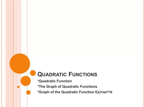 Key Quadratic Functions 的图像结果