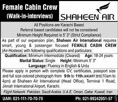 air cabin crew qualifications shaheen air international opportunities pk air cabin crew qualifications shaheen air international opportunities pk