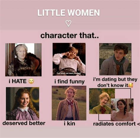 Little Women | Little women meme, Little women characters names, Movie ...