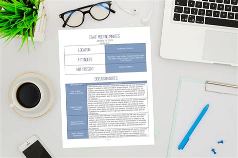 Meeting Minutes Template 的图像结果