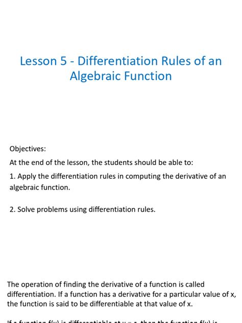 Image result for How to Differentiate Basic Functions in Cal