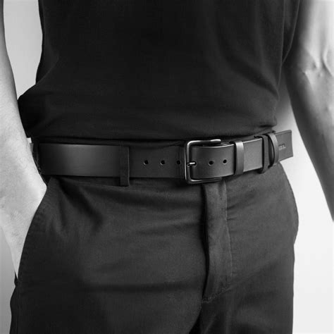 All Men's Black Leather Belts | Fleet Ilya