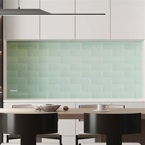 Green Glass Subway Tile Cottage Kitchen Glow Up Made Easy: DIY A Glass