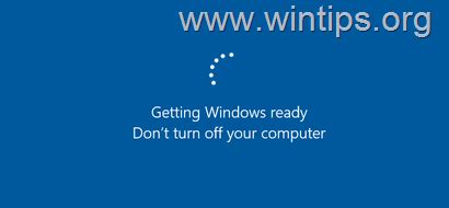Getting Windows Ready Don't Turn Off Computer 的图像结果