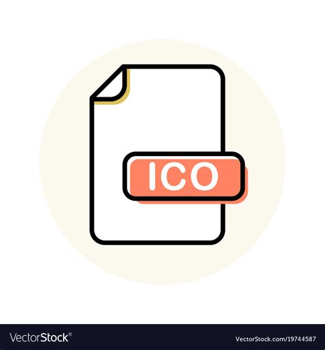 Image File type Format ICO icon Stock Vector Image & Art - Alamy