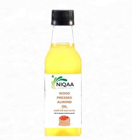 NIQAA Wood Pressed Natural Almond Oil 100 ML (kachhi Ghani/Organic ...