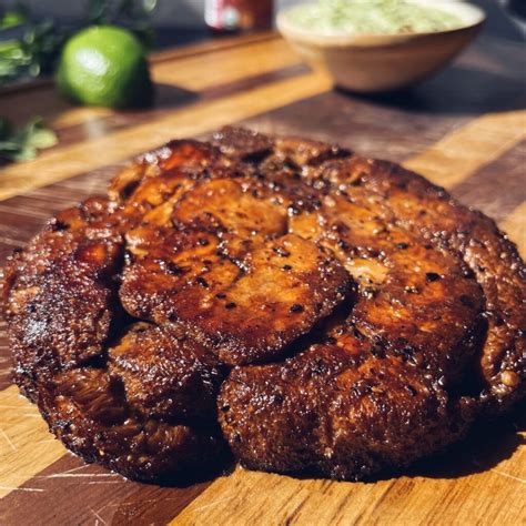 Argentinian Lions Mane Steak with Dijon Chimmichurri - Faraway Kitchen