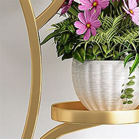 Round Metal Plant Stand Modern Decoration Plant – Anasay