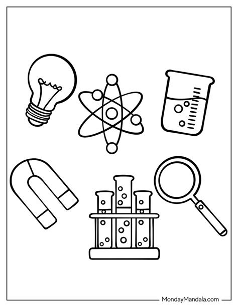 Image result for Science Coloring Pages