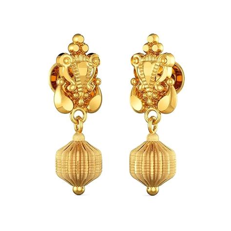 Joyalukkas 22KT Gold Earrings For Women : Amazon.in: Fashion
