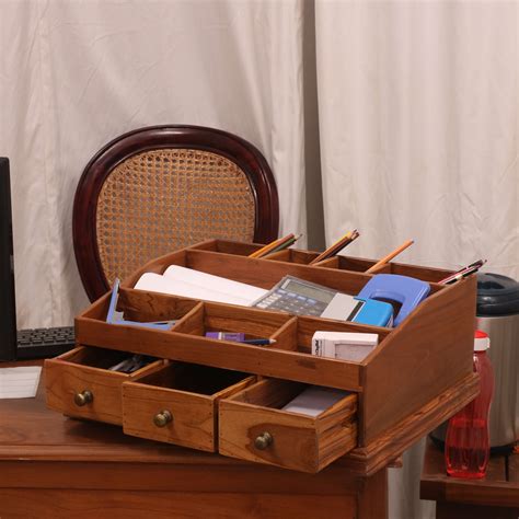 Desk Organiser | Buy Wooden Desk Organizer Online