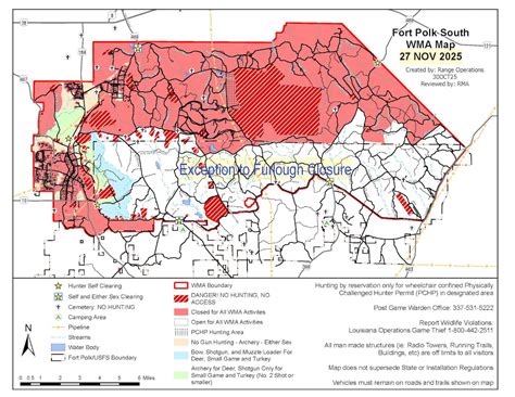Parts of Fort Polk-Vernon WMA to be reopened for user activities, LDWF ...