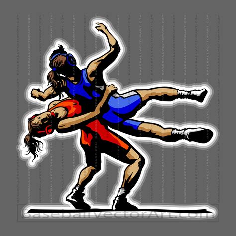 Freestyle Wrestling Clip Art