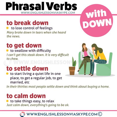 16 Phrasal Verbs with Down ⬇️ - Learn English with Harry